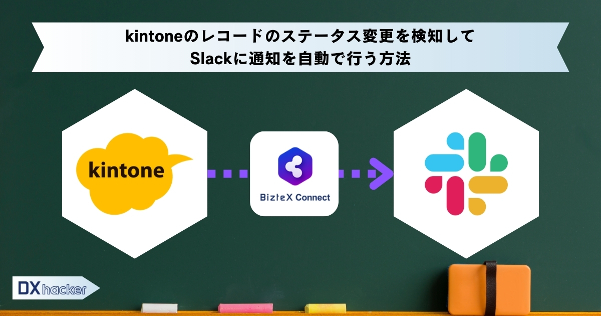 kintone×Slack連携フロー解説記事アイキャッチ